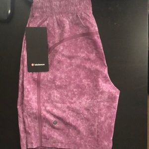 Purple lululemon shorts